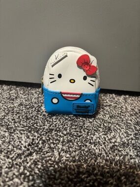 Loungefly Hello Kitty Mini Backpack Coin Purse in White, Blue & Red